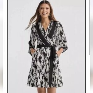 Cabi X-Factor Dress Style #6369, Black/White Women's Size L NWOT
